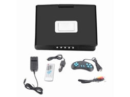Aetheria reprodutor Dvd Portátil com Tela Lcd 9 Polegadas Tv Jogo Rádio Fm Usb Cartão Sd
