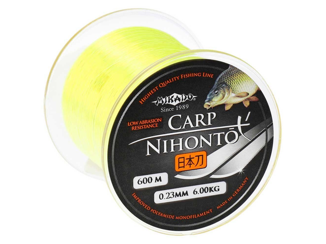 Linha Carpfishing Nihonto Carp 600 M Amarelo 0.400 Mmmikado