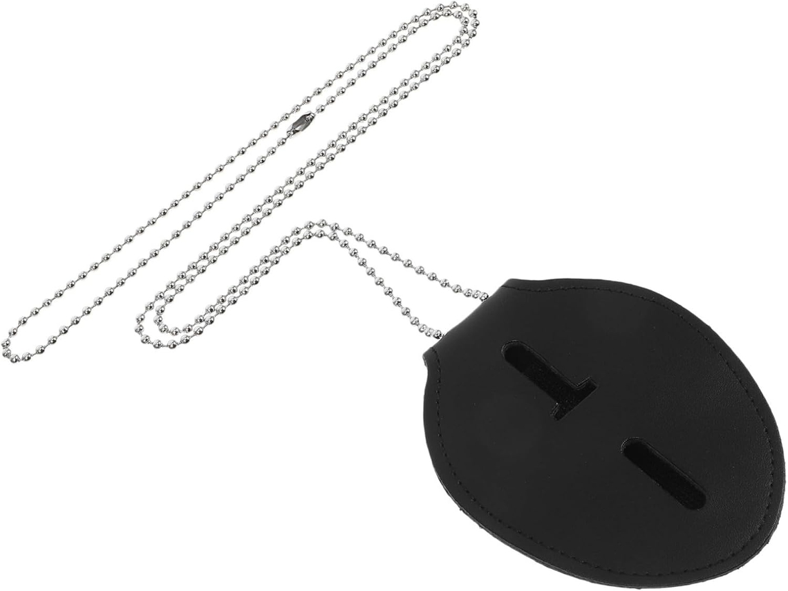 Lurelia Porta-crachá Magnético Com Clipe Em Metal E Couro Pu Dourado Para Escritório E Escola