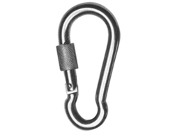 Mosquetão Bombeiro Zinc EDM com Segurança 8Cmxø8Mm