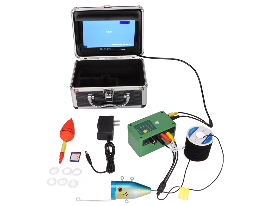 Câmera De Pesca Subaquática 7 Polegadas Dvr 30m Hd 1000tvl Com Leds