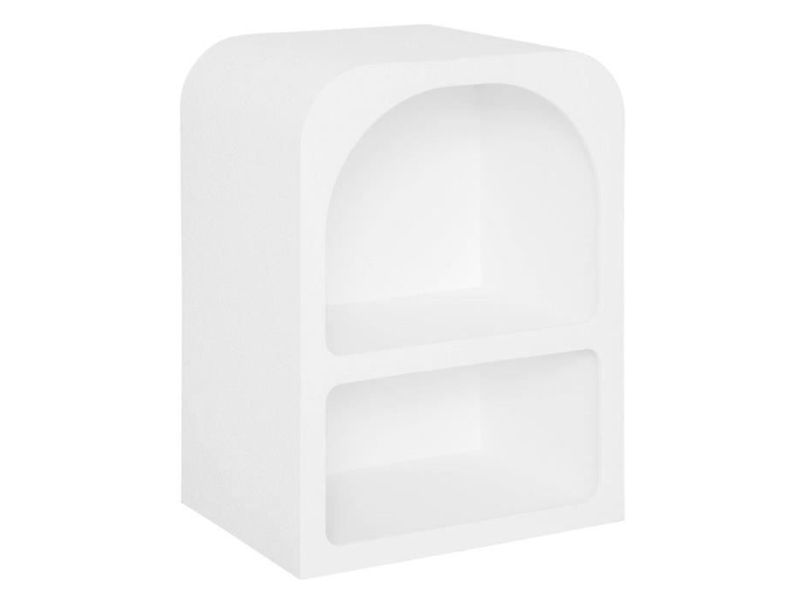 Cabeceira De Cama Nichos Soley Contemporâneo Atmosphera Madeira Branco (50 Cm)