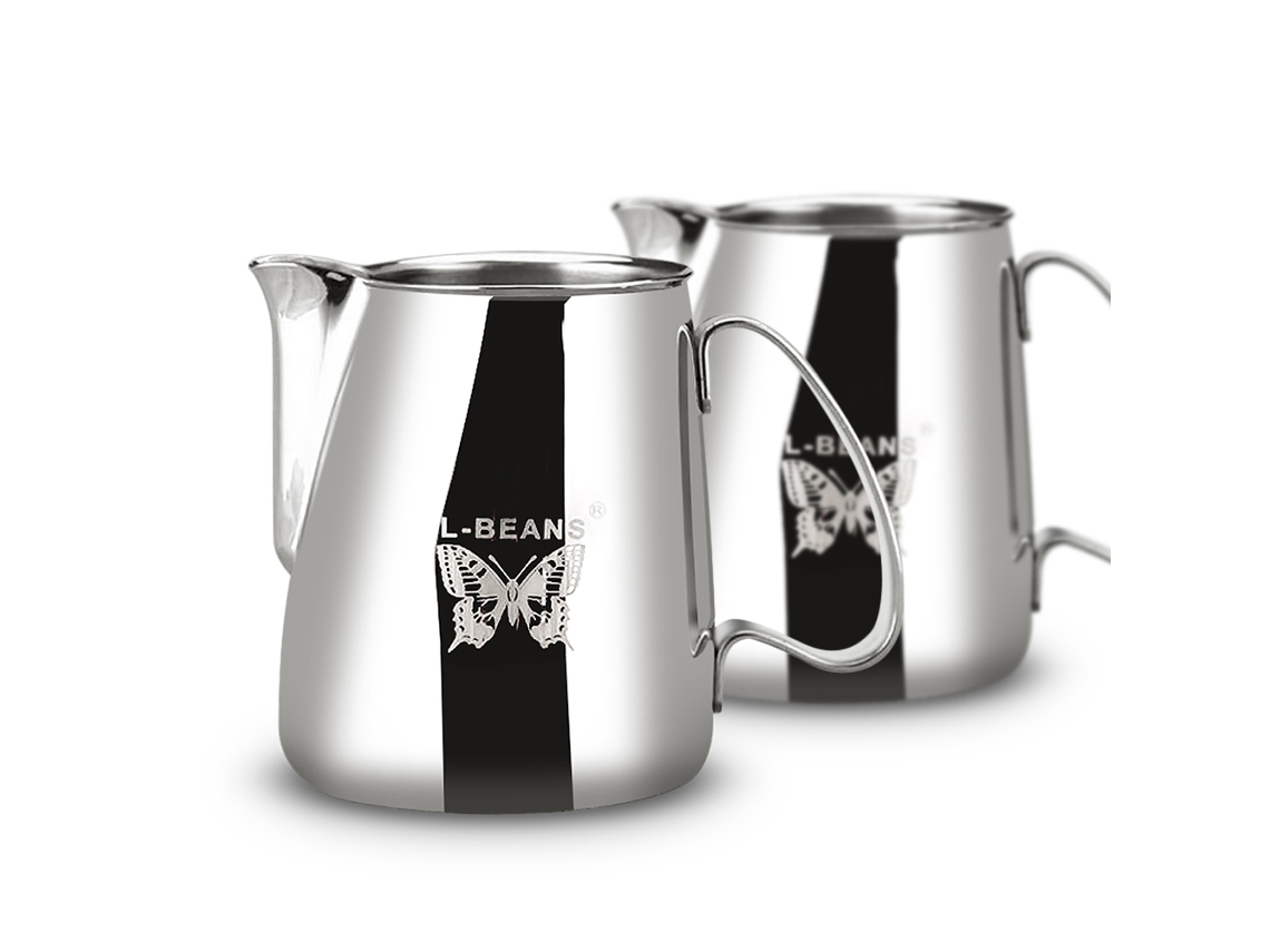 Espumador De Leite De Nível Barista, Cafeteira Expresso Profissional De Aço Inoxidável Com Marcação Dupla E Precisão Para Casa E Escritório Aquaforge