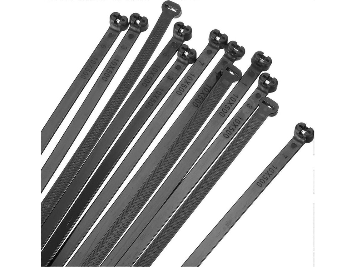 Abraçadeiras De Cabo Com Dente De Metal, 16 Polegadas, 50 Unidades, Autotravantes