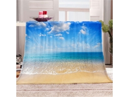 Manta de Flanela Fansu 3d para Praia Inverno Quente Macia e Fofa em Microfibra Ideal Cama Ou Sofá Adequada Adu