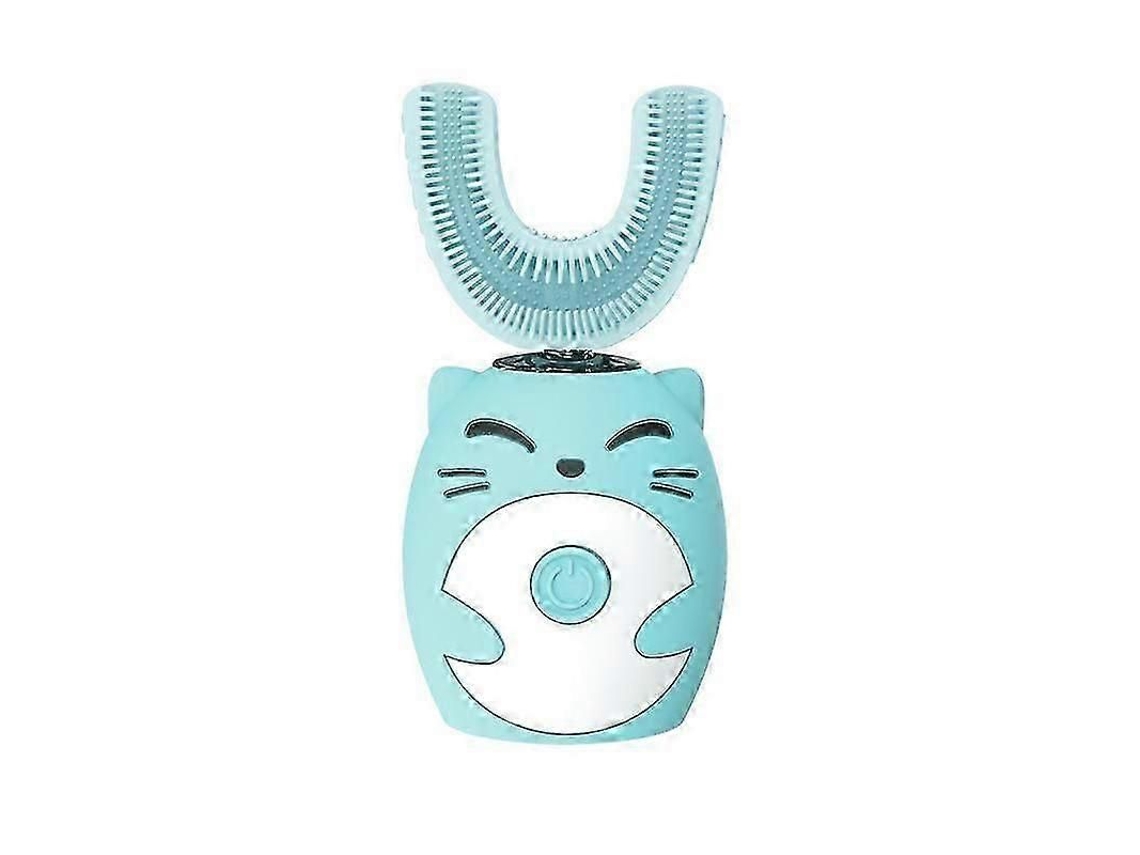 Escova de Dentes Elétrica Infantil Sônica Silicone com Limpeza Automática 360 ​​graus, Recarregável Via Usb, e M Formato U. GOKOCO