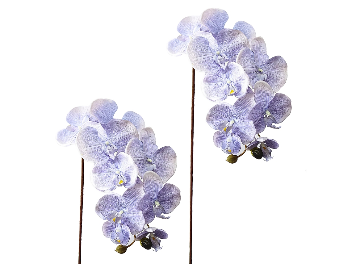 Orquídea Artificial 10 Cabeças Flores Falsas Diy