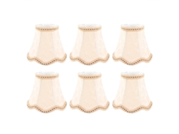 6pcs Abajur de Tecido para Lâmpada de Parede Lustre E14 Decoração Residencial Acessório de Luz S/MARCA