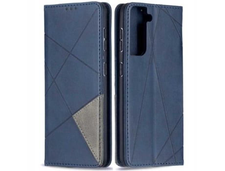 Capa Zaps Origami Para Samsung Galaxy S21 Capa Azul