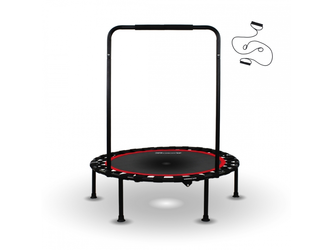 Trampolim fitness Mobiclinic Ø101 x 118 cm Aço Dobrável Max 150kg Apoios de braços ajustáveis Destacável Kangumobi