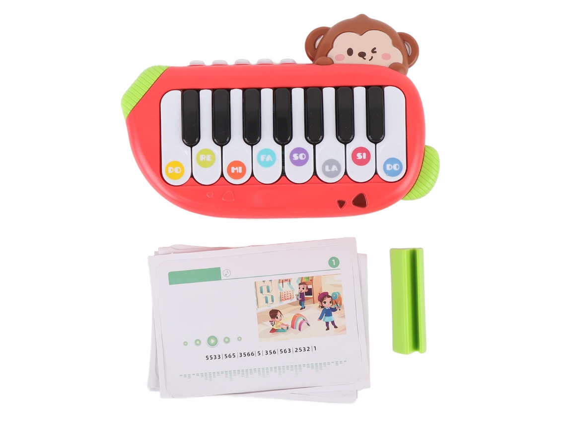 Mali piano Eletrônico Infantil Mini Portátil Educativo Brinquedo Musical Teclado Infantil Vermelho