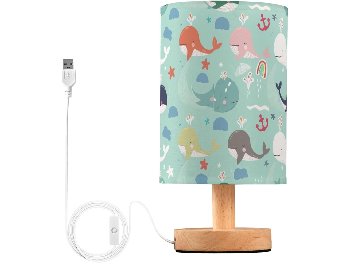 Abajur De Cabeceira Com Porta Usb, Sem Necessidade De Lâmpada, Luz Led Quente Para Quarto, Sala De Estar, Escritório