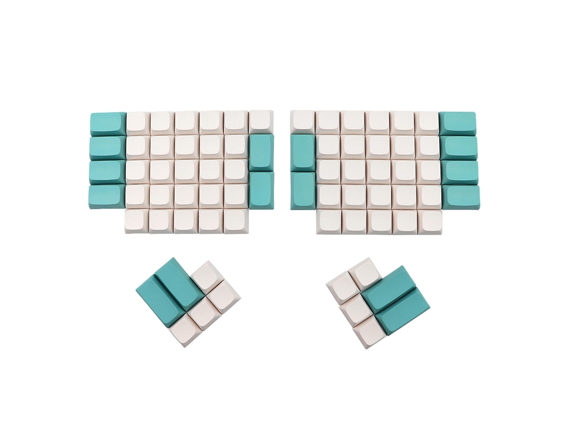 76 Teclas Pbt Keycap Xda Perfil Não Gravado Para Capa De Chave Para Interruptor Ergodox Mx