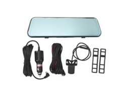 Dash Camera 9.66in Mirror Touch Screen Dual Camera 1080p Wide Angle 24h Parking Mode Motion Detection Car Camera LAXISCREED