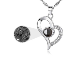 2026 collar de Prata 925 Eu Te Amo 100 Idiomas Collar de Amor Presente Ideal para Dia Dos Namorados Aniversário Dia da Mãe Caixa de Joias