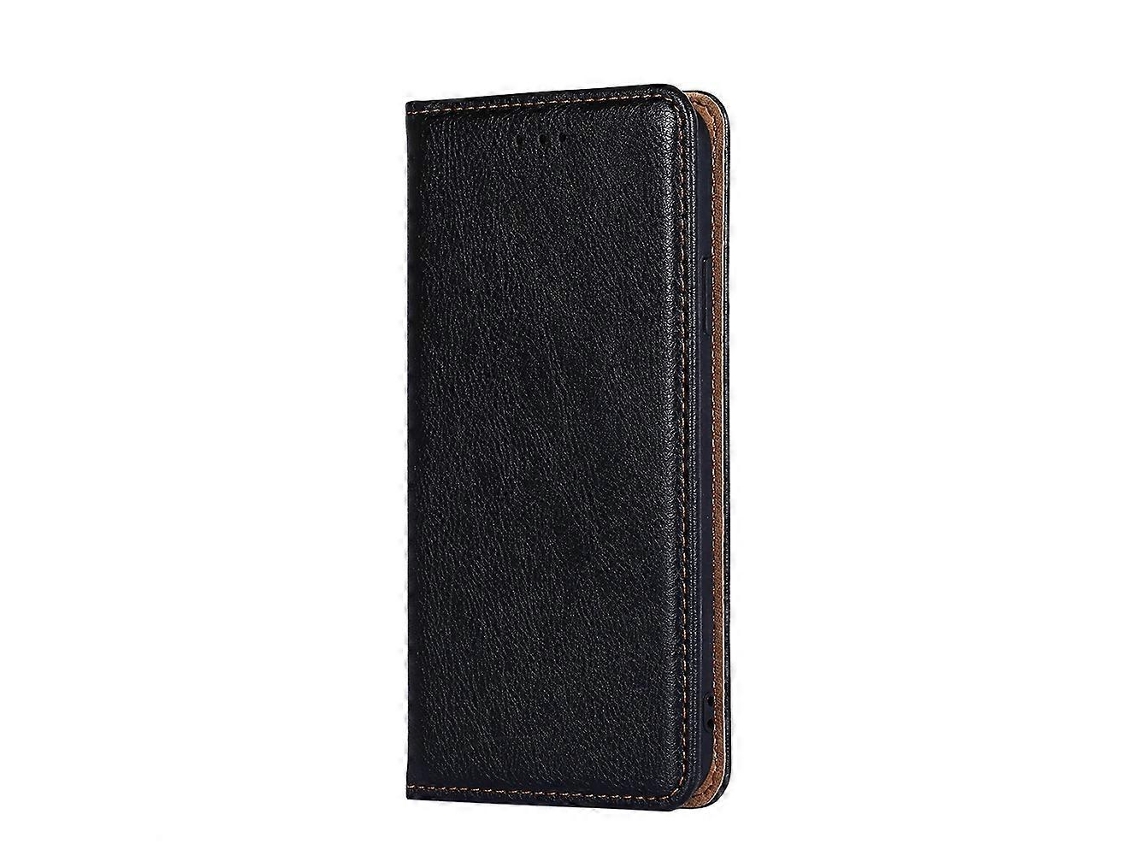 Capa De Couro Sintético Pu + Tpu Com Acabamento Brilhante, Cor Sólida, Fecho Magnético Horizontal, Suporte, Compartimento Para Cartões E Carteira Para