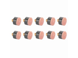 10 Peças Ponta De Taco De Bilhar Snooker Pool Substituição Acessório 11mm Resistente Diy
