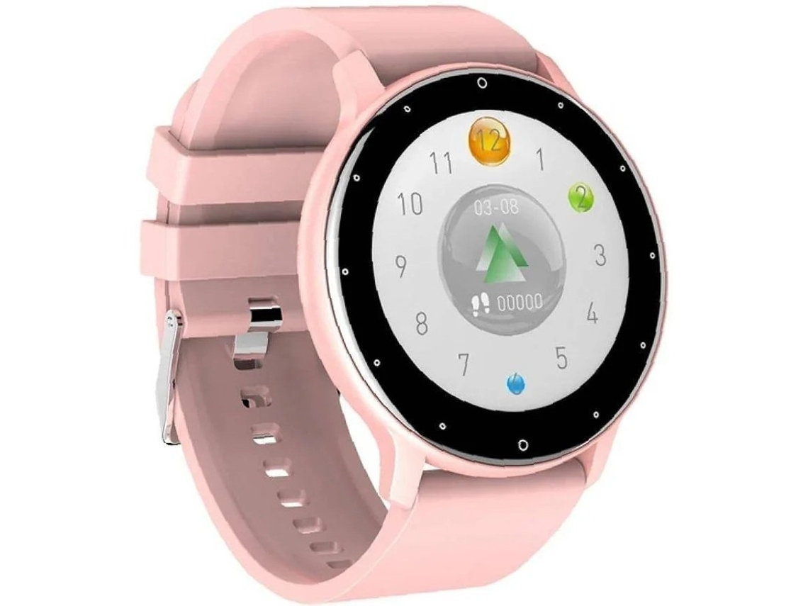 Smartwatch Touch Screen Fitness Tracker Oxigênio No Sangue Pressão Sanguínea Monitor de Frequência Cardíaca Pulseiras À Prova Dágua Saúde Detecção Bestvite (Rosa)