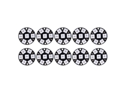 HKJ placa de desenvolvimento de controlador LED CJMCU 7 bits WS2812 5050 RGB redonda 10 peças