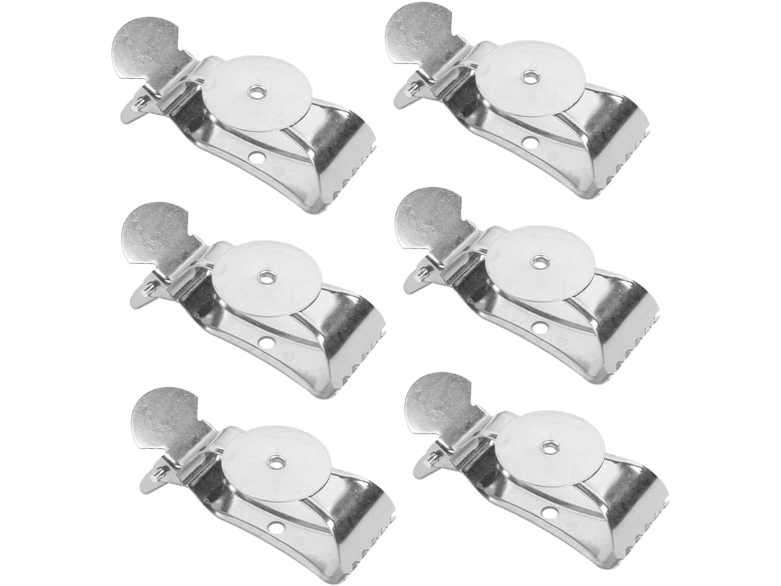 Conjunto De 6 Prendedores De Cortina Em Aço Inoxidável Com Gancho Para Pendurar Cortinas Conjunto De 6 Prendedores De Cortina Em Aço In