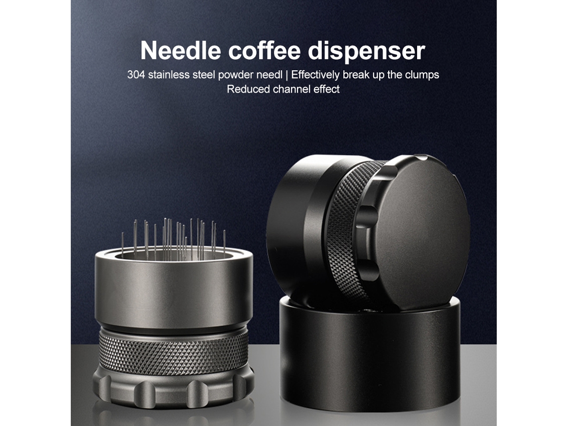 Ferramenta WDT ajustável de 53 mm com 22 agulhas para café