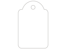 Etiquetas Manuais APLI para Pendurar (Branco - 22 X 35 mm)
