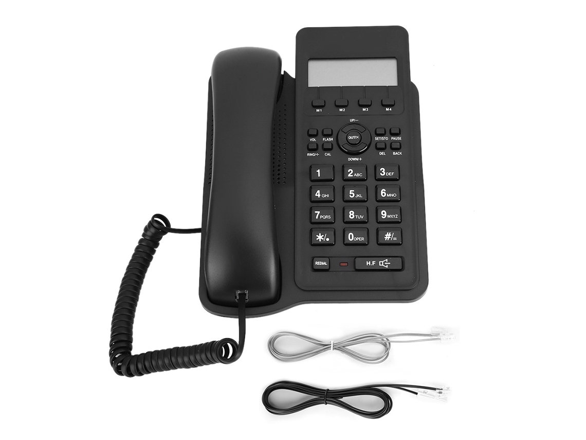 Telefone Fixo Kx T7712cid Para Comércio Exterior Com Linha Telefônica Uk Cor Preta