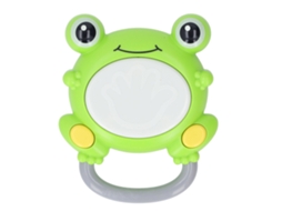 Mali tambor com Luz para Bebê Musical Educativo Cartoons Green Brinquedo para Crianças Pequenas