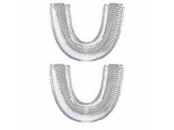Conjunto de 2 Cabeças Escova Dentes Elétrica em Formato U, para Substituição Automática. GOKOCO