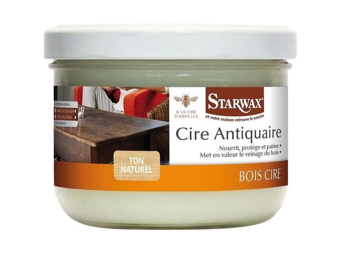 Cera De Antiquário Starwax Natural 375 Ml Pasta Interior Madeira Tratada