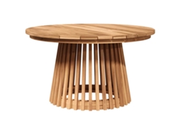 Conjunto 1 Mesa Lateral Vidaxl Castanho Madeira De Teca Maciça (70 X 70 X 40 Cm)