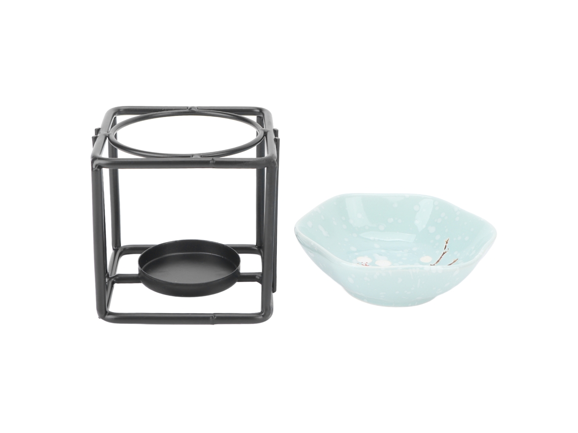 Calefator De Óleo Aromático Com Velita Para Aromaterapia