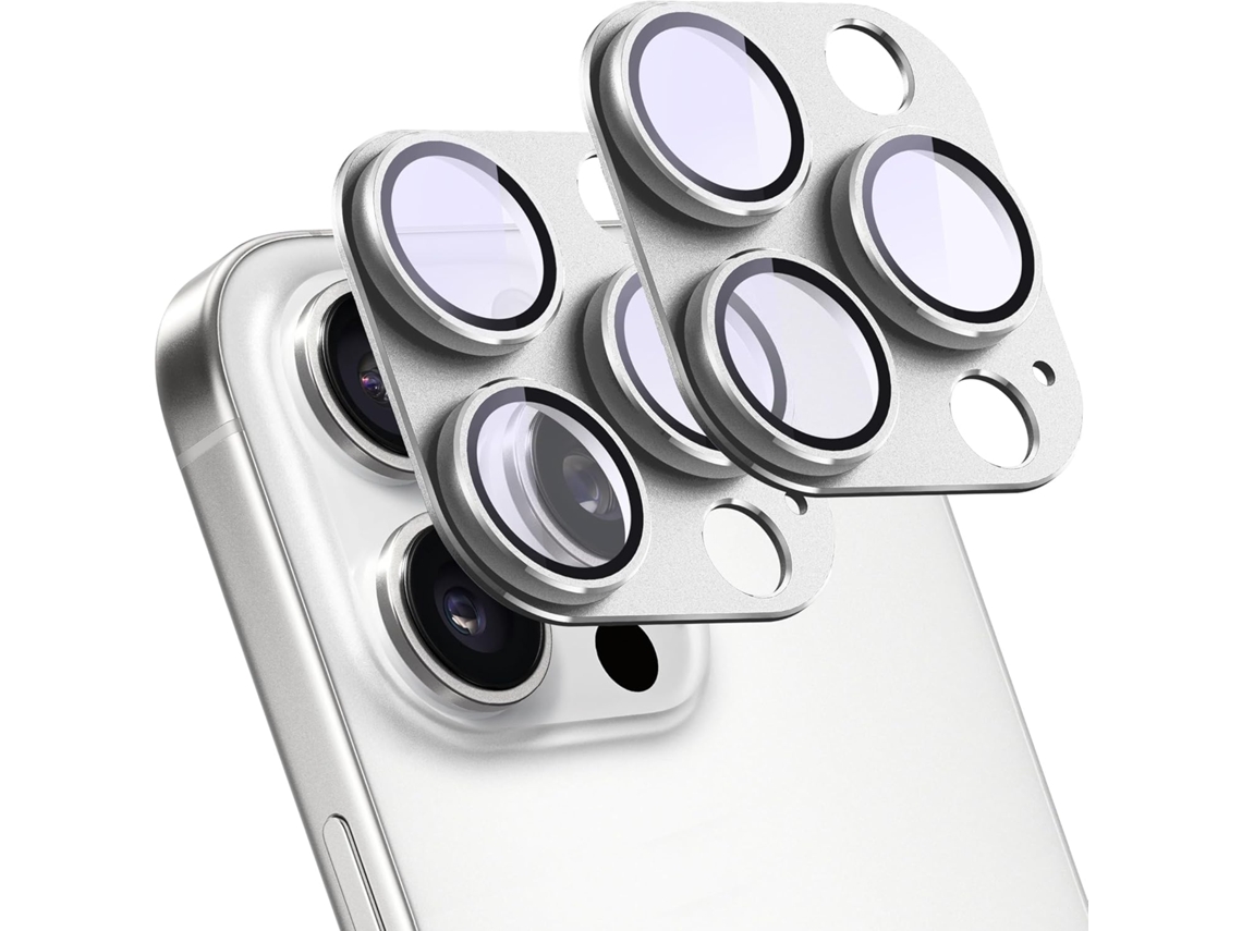 Película Yuysan Para Iphone16pro/16pro Max, Vidro Temperado + Liga（prateado）