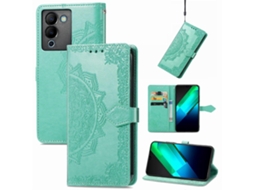 Capa De Celular Em Couro Com Estampa De Flor Mandala Para Infinix Note 12 G96