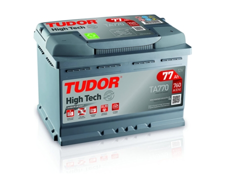 Bateria de Carro TUDOR TA770 77Ah 760A, Gama High Tech