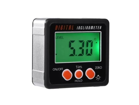 1pc digital eletrônico transferidor magnético medidor de ângulo chanfrado inclinômetro com grande display lcd QIFULL