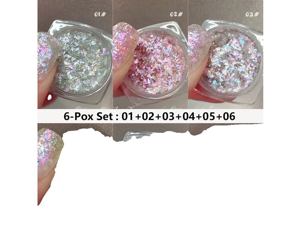 Glitter Para Unhas, Lantejoula Deslumbrante, Decoração Artística Criativa, Mp8183tz