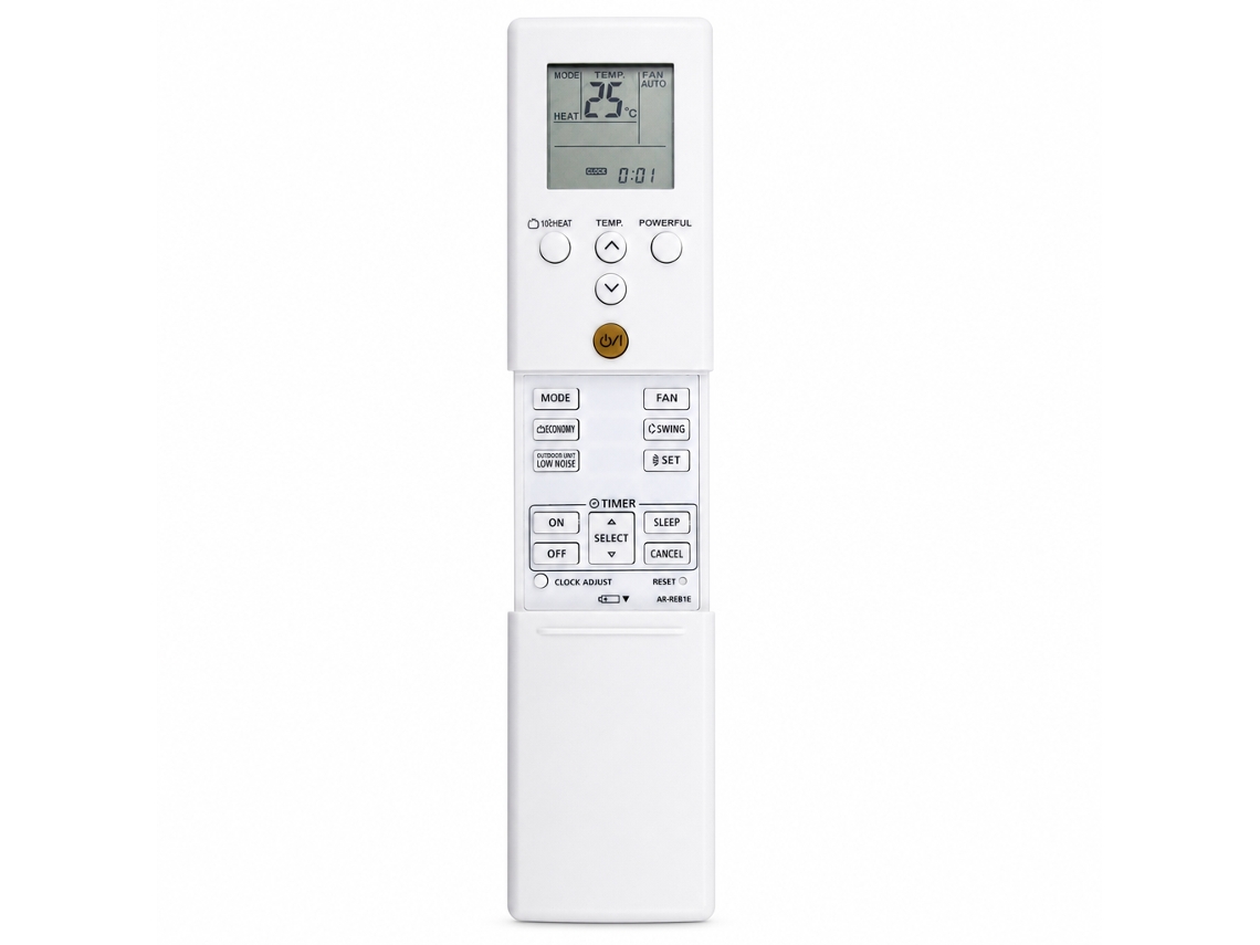 Comando À Distância Para Ar Condicionado Compatível Com Fujitsu Ar-reb1e, Frio E Calor