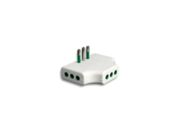 FANTON 82250 Extensão Plana Italiana 3 Soquetes 2Pe 10A S11