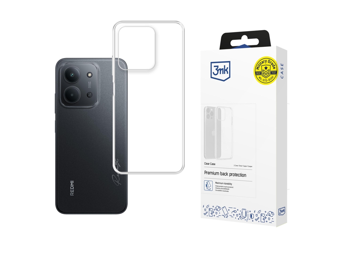 Capa Transparente 3mk Para Xiaomi Redmi 15c 4g 5g (173 Mm) - Capa Protetora Transparente