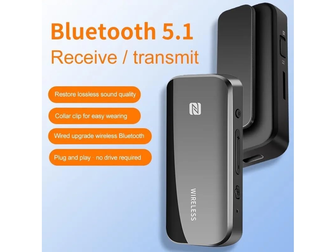 Adaptador Auxiliar Bluetooth 5.0 Com Conector De 3,5 Mm