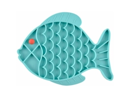 Tigela Anti glutona para Cães e Gatos, de Silicone para Alimentação Lenta de Animais de Estimação, Proteção Contra Engasgamento, Azul AQUAFORGE
