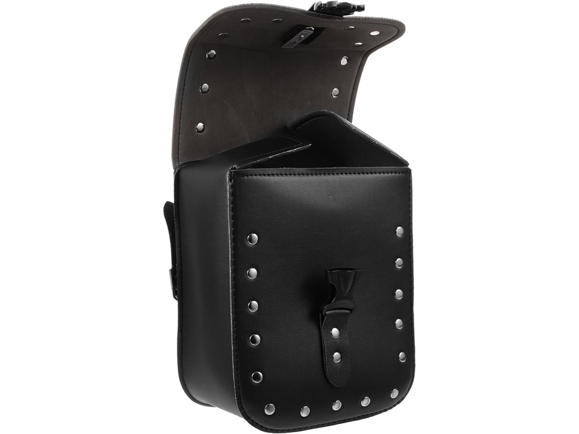 Bolsa Lateral Para Motocicleta Em Couro Pu, Bolsa De Viagem Com Vários Compartimentos.