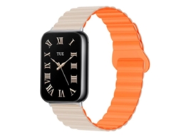 Bracelete Reversível de Silicone Magnético com Duas Cores para Redmi Watch 6/5/4 XIAOMOYU