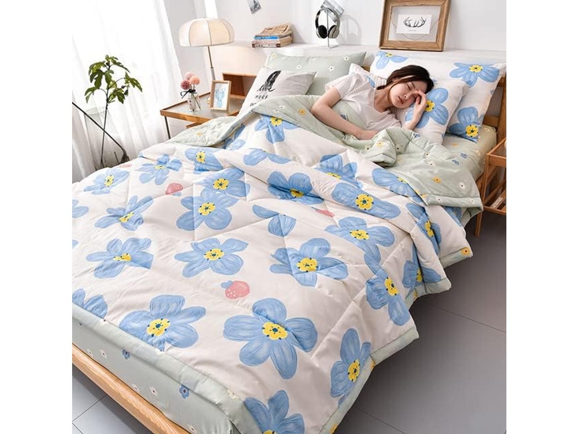 Edredom Fino e Moderno de Algodão Macio para o Verão Ideal Conforto na Cama, Macio, Quente, Ideal para Quarto