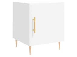 Bedside Cabinet, Bedside Cabinets Vidaxl Branco Madeira Processada (n/a)