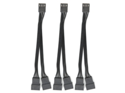 Cable Divisor En Y de 3 peças para fonte de alimentação de ventilador de caixa de computador S/MARCA