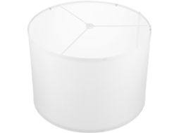 Cúpula Cilíndrica Em Tecido Branco Sólido Para Candeeiros De Mesa E De Pé, Fácil De Substituir.
