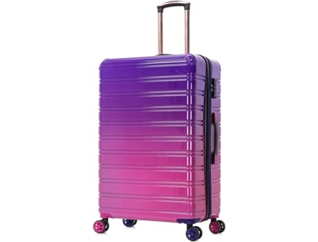 Celims Mala Grande Em Policarbonato | Mala Grande 75cm 23kg | Cadeado Integrado | Expansível | Roxo Celims France