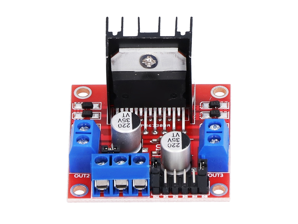 Placa De Controle De Motor De Canal Duplo Hbridge L298n Dc 5v-35v Controlador Elétrico